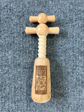 Vintage French Style Wood Double Helix Wooden Corkscrew Wine Opener